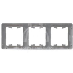 Рамка 3-м Glossa верт. перламутр SchE GSL000607