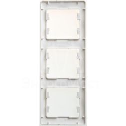 Рамка 3-м Glossa верт. перламутр SchE GSL000607