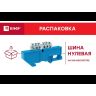 Шина нулевая N 6х9 6 отверстий желт. изолятор на DIN-рейку латунь розн. стикер PROxima EKF sn0-63-06-dz-r