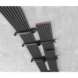 Держатель кругл. кабеля одност. на 8 мест черный ELASTA IEK ET-TA00D-DO-K02-20