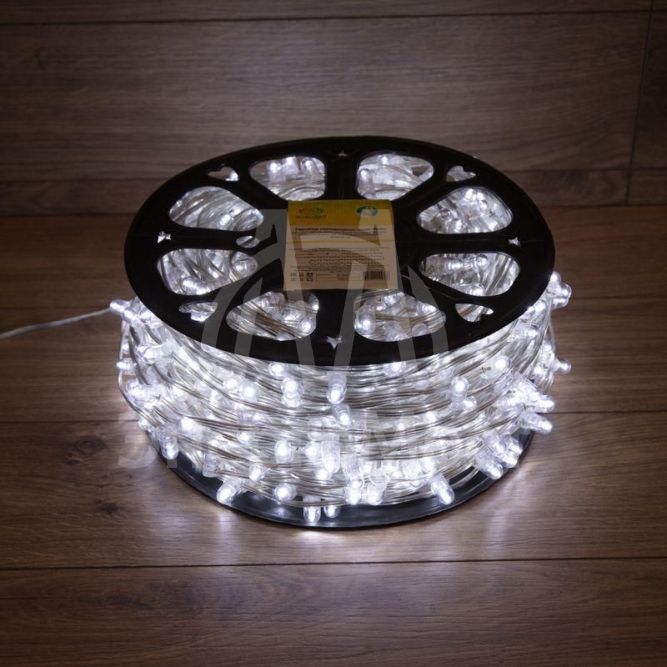 Гирлянда &amp;quot;LED Клип-лайт&amp;quot; 12В 150мм LED бел. Flashing (бел.) прозр. ПВХ (уп.100м) Neon-Night 325-165