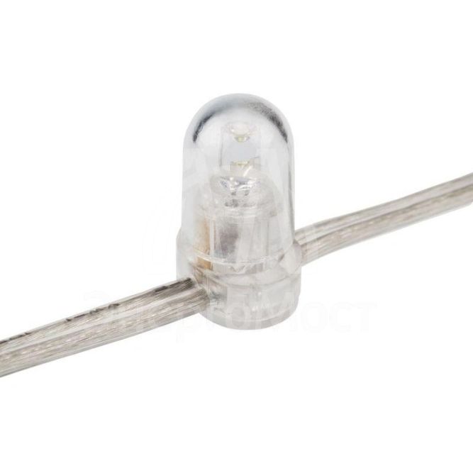 Гирлянда &amp;quot;LED Клип-лайт&amp;quot; 12В 150мм LED бел. Flashing (бел.) прозр. ПВХ (уп.100м) Neon-Night 325-165