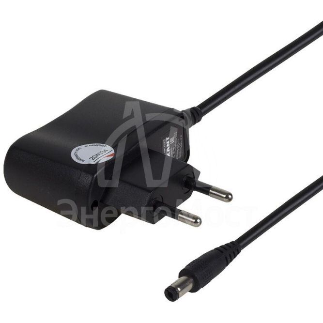 Источник питания 110-220В AC/5В DC 1А 5Вт с DC разъемом подключения 5.5х2.1 без влагозащ. IP23 Rexant 200-005-5