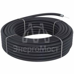 Металлорукав DN 20мм в герметичной ПВХ изоляции Dвн 20.5мм Dнар 25.5 с протяжкой (уп.50м) черн. DKC 6071R-020NP