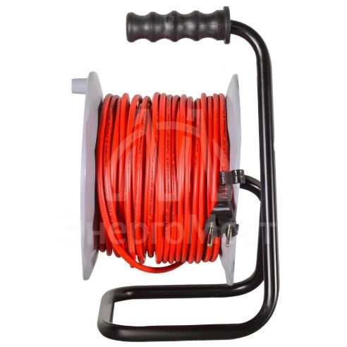 Удлинитель силовой на катушке Ресанта СУ-2х1-50/2 (с выкл., 4 розетки)