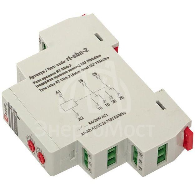 Реле времени RT-SBA-2 (задержка времени включ.) PROxima EKF rt-sba-2