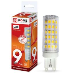 Лампа светодиодная LED-JCD-VC 9Вт 230В G9 4000К 810Лм IN HOME 4690612019932