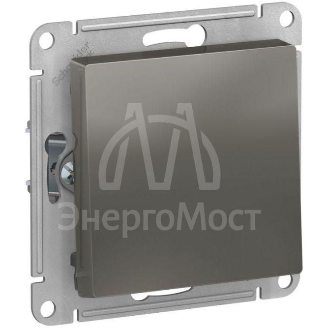 Механизм выключателя 1-кл. СП AtlasDesign 10А IP20 (сх. 1) 10AX сталь SchE ATN000911