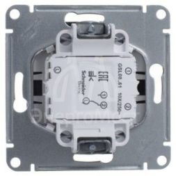 Механизм переключателя 1-кл. СП Glossa 10А IP20 (сх. 6а) 10AX антрацит SchE GSL000761