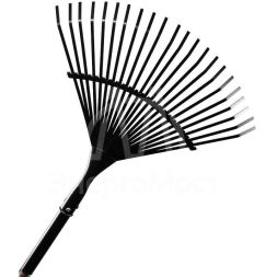 Грабли веерные Вихрь 22 зуба, сталь, металлический черенок