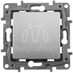Механизм переключателя 1-кл. СП Etika 10А IP20 250В 10AX авт. зажимы алюм. Leg 672405