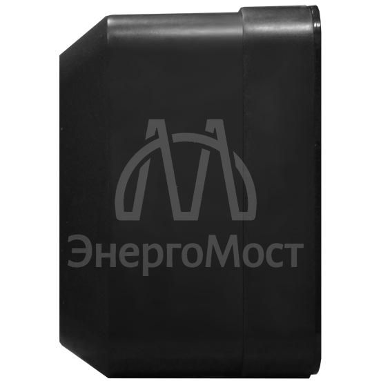 Розетка 2-м ОП Олимп 16А IP20 с заземл. черн. Universal 2216