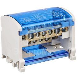 Шина на DIN-рейку в корпусе (кросс-модуль) ШНК 2х7 L+PEN IEK YND10-2-07-100