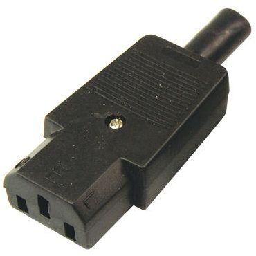 Гнездо сетевое на шнур (уп.25шт) Rexant 11-0004