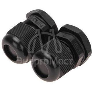 Ввод кабельный PG-13.5 (6-12мм) черн. Rexant 07-8013-1