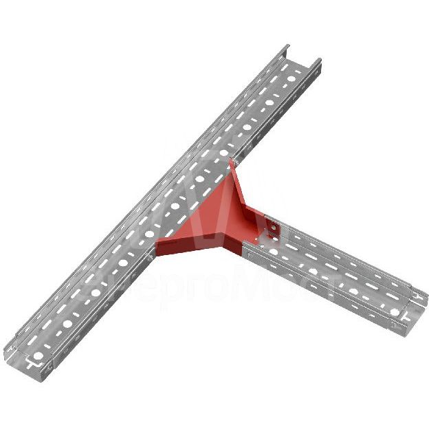 Ответвитель для лотка Т-образ. 100х50 сталь 0.8мм &amp;quot;ПЛЮС&amp;quot; TUplus50-100 КМ PL0580