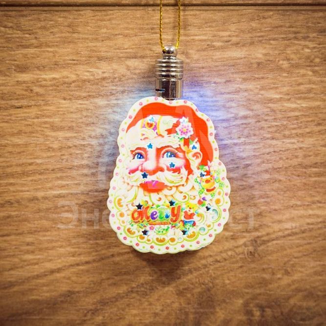 Фигура светодиодная подвесная &amp;quot;Санта Клаус&amp;quot; 8х6см Neon-Night 501-100