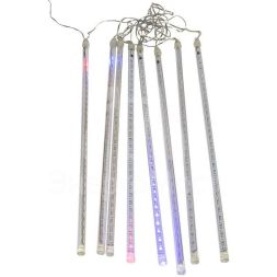 Электроукрашение &amp;quot;Тающая сосулька&amp;quot; 8х30LED 0.5м 220В IP44 мульти.; черн. провод NEON-NIGHT 256-319-6