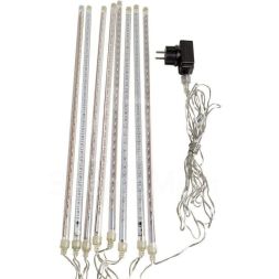 Электроукрашение &amp;quot;Тающая сосулька&amp;quot; 8х30LED 0.5м 220В IP44 мульти.; черн. провод NEON-NIGHT 256-319-6