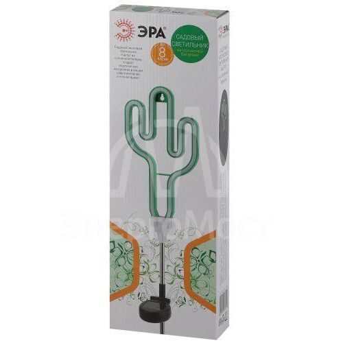 Светильник садовый неоновый ERASF012-31 Кактус солнечная батарея ЭРА Б0044239