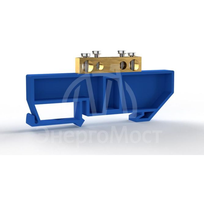 Шина нулевая на DIN-изоляторе 6х9мм 4 отвер. латунь TOKOV ELECTRIC TKE-BCB-69-4-DIN/N