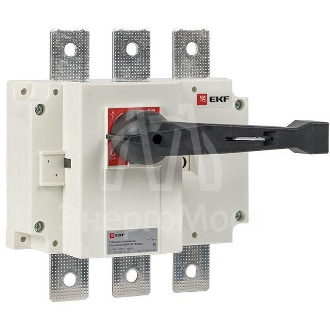 Рубильник-выключатель 3п 630А с рукояткой управления для прямой установки PowerSwitch PROxima EKF psds-630-3