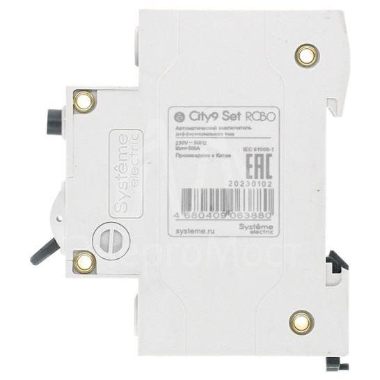 Выключатель автоматический дифференциального тока (АВДТ) 1P+N С 25А 4.5кА 30мА Тип-A 230В City9 Set SE C9D55625