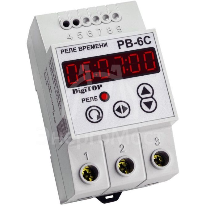 Программируемое реле времени DigiTOP РВ-6с (суточный режим) 46-309