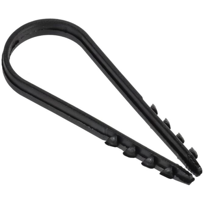 Дюбель-хомут 19х25мм для круглого кабеля нейлон черн. (уп.100шт) GENERICA UDH13-19-25-100-K02-G