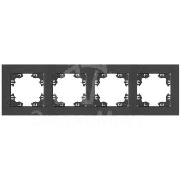 Рамка 4-м Афина универс. графит Universal A0046-Gr