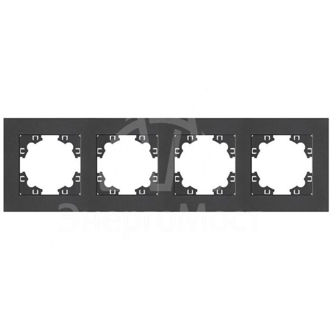 Рамка 4-м Афина универс. графит Universal A0046-Gr