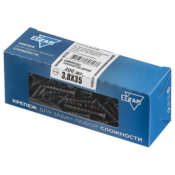 Саморез 3.8х35 гипсокартон-дерево (уп.200шт) коробка Tech-Krep 102122