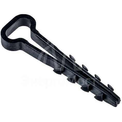 Дюбель-хомут 5х8мм для плоского кабеля нейлон черн. (уп.25шт) IEK UDH14-05-08-025-K02