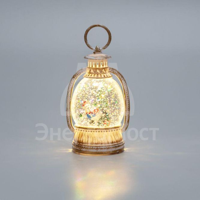 Светильник декоративный (фигура) &amp;quot;Фонарик&amp;quot; с эффектом снегопада и подсветкой Neon-Night 501-183