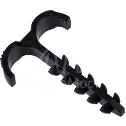 Дюбель-хомут Т-образ. 4-12мм нейлон черн. (уп.25шт) IEK UDH11-04-12-025-K02