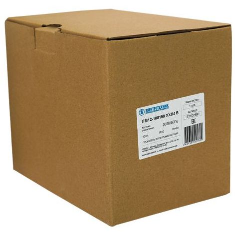 Пускатель магнитный ПМ 12-100150 УХЛ4 В 380В/50Гц 2з+2р 100А Электротехник ET502580