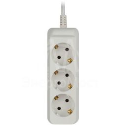 Удлинитель 3х5м с заземл. 10А ПВС 3х0.75 UX-3e-5m ЭРА Б0038576