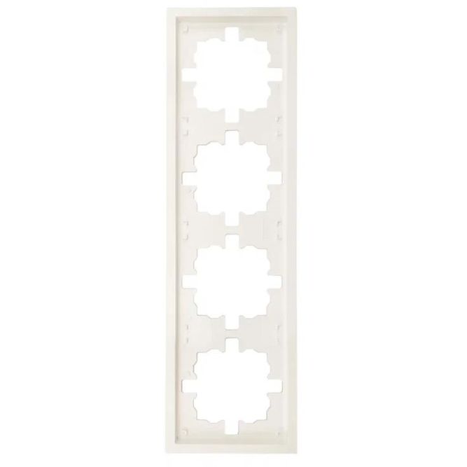 Рамка 4-мест. горизонт. ZIMA слон. кость LEZARD 704-9000-149