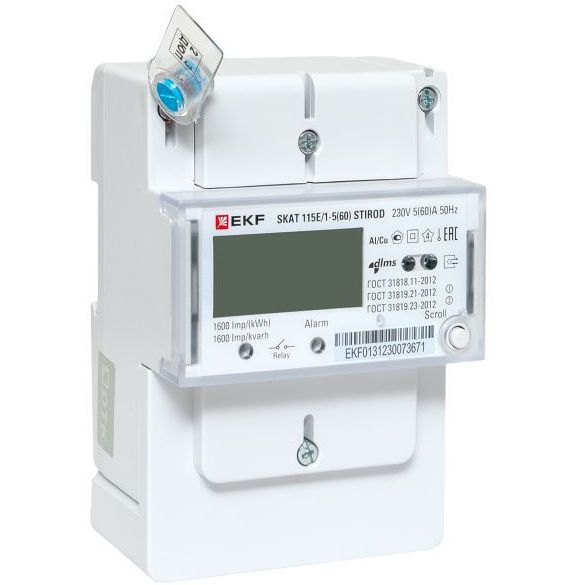 Счетчик SKAT 115E/1-5(60) STIROD 1ф 2т МСК+0 EKF 11503R