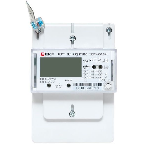 Счетчик SKAT 115E/1-5(60) STIROD 1ф 2т МСК+0 EKF 11503R