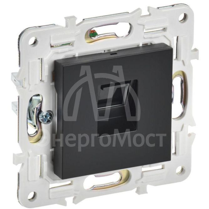 Розетка компьютерная RJ45 кат.5E SKANDY SK-K01Bl черн. IEK SK-K10-1-K02