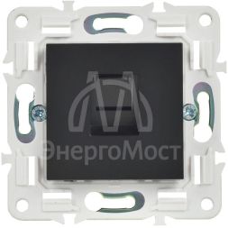Розетка компьютерная RJ45 кат.5E SKANDY SK-K01Bl черн. IEK SK-K10-1-K02