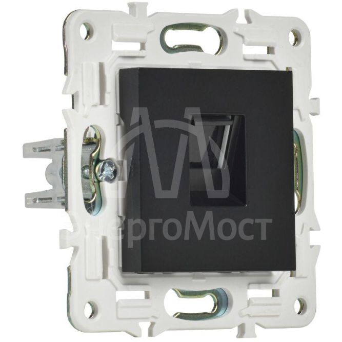 Розетка компьютерная RJ45 кат.5E SKANDY SK-K01Bl черн. IEK SK-K10-1-K02