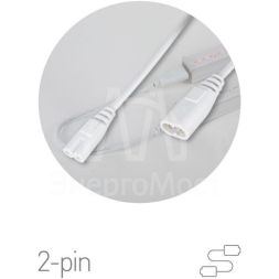 Кабель соединительный для подключения фитосветильников в линию (max 100Вт) FITO-Т5 (2-pin) 0.25м коннекторы IEC C7-IEC C8 Эра Б0057742