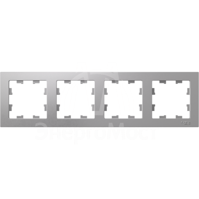Рамка 4-м AtlasDesign универс. алюм. SchE ATN000304