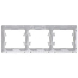 Рамка 3-м Glossa горизонт. перламутр SchE GSL000603