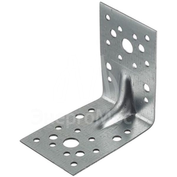 Уголок крепежный усиленный 90х90х65х2.0мм оцинк. Невский Крепеж 917113