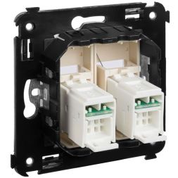 Розетка компьютерная 2-м СП Avanti "Ванильная дымка" RJ45 кат.5E DKC 4405464