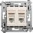 Розетка компьютерная 2-м СП Avanti "Ванильная дымка" RJ45 кат.5E DKC 4405464