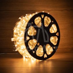 Гирлянда &amp;quot;LED Клип-лайт&amp;quot; 12В 150мм LED тепл. бел. Flashing (бел.) прозр. ПВХ (уп.100м) Neon-Night 325-166